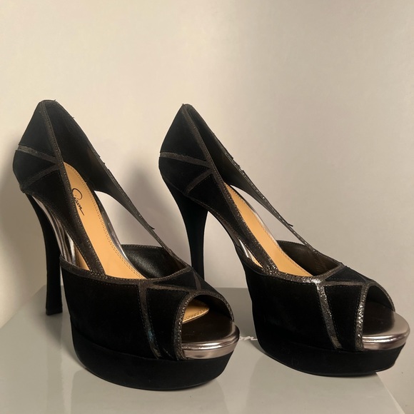 “USED” JESSICA SIMPSON STILETTO HEELS - Picture 9 of 14
